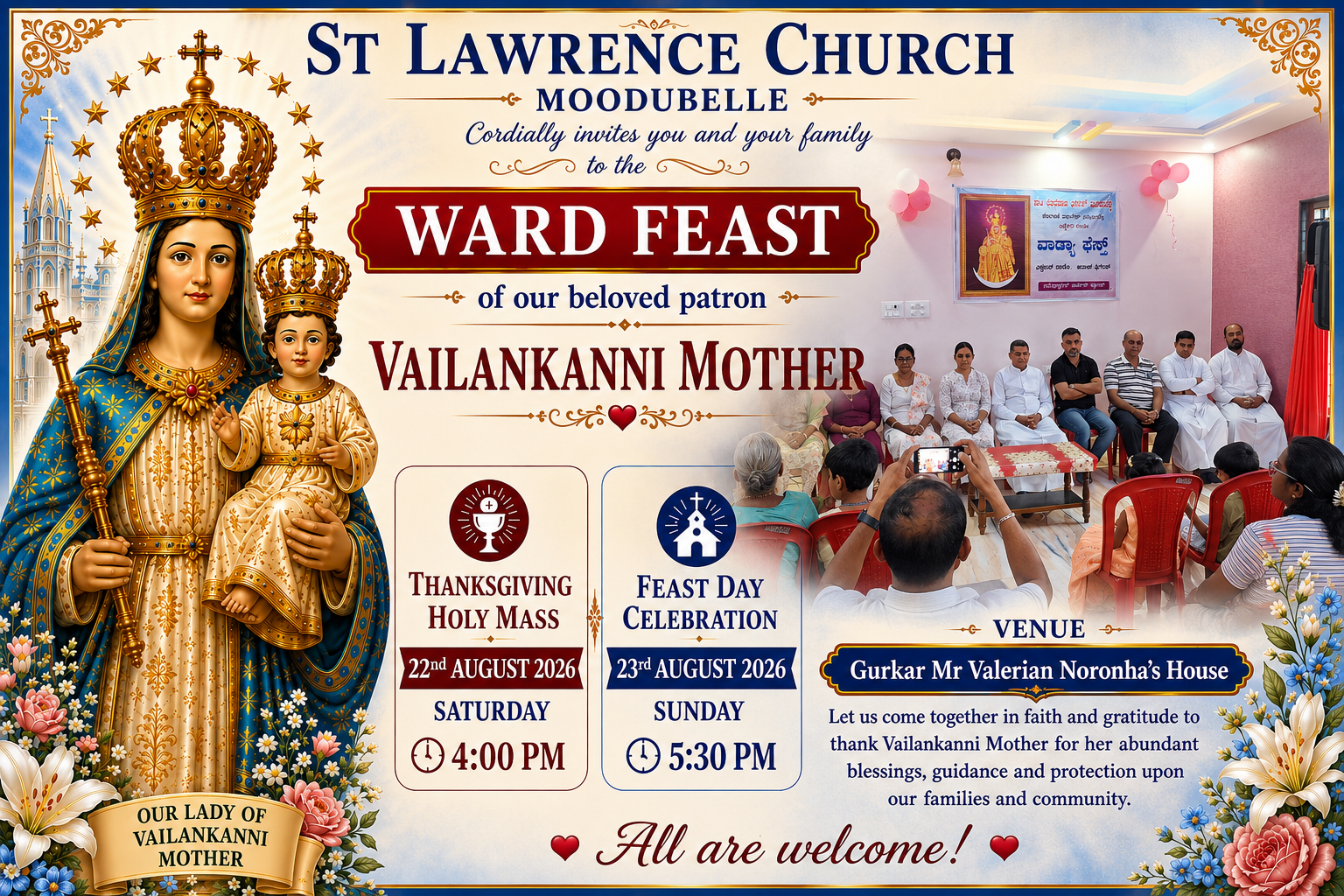 Our Lady of  Valenkani Ward Feast (Edmer)