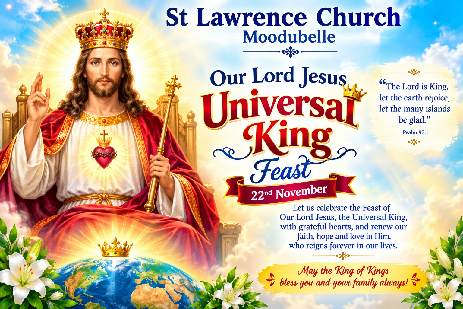 Feast of Our Lord Jesus Universal King