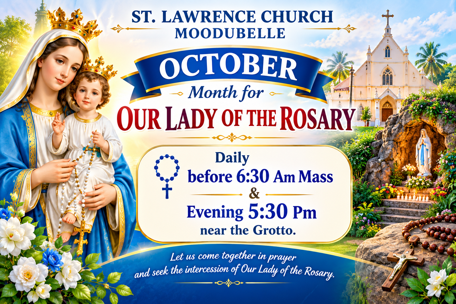 October Month Our Lady of The Rosary